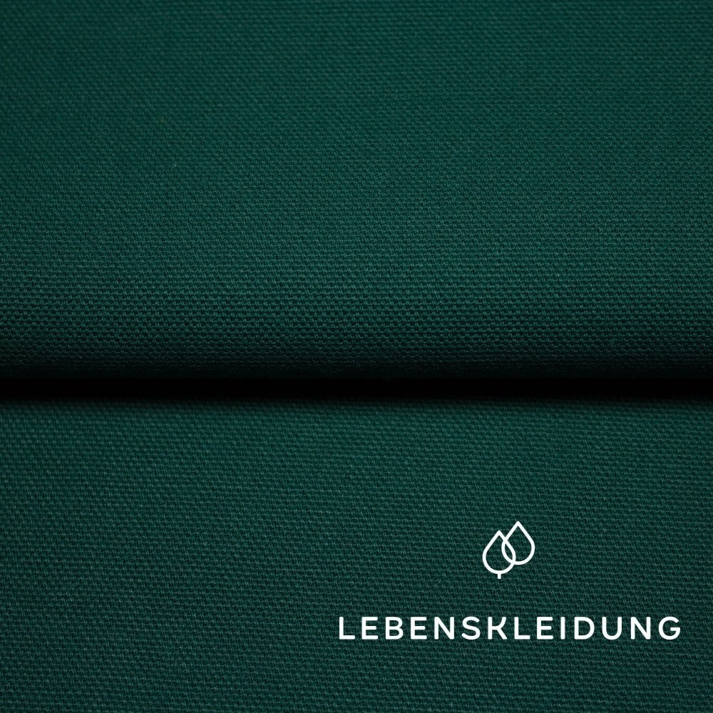 Organic Panama fabric, heavy - Evergreen – Detail view