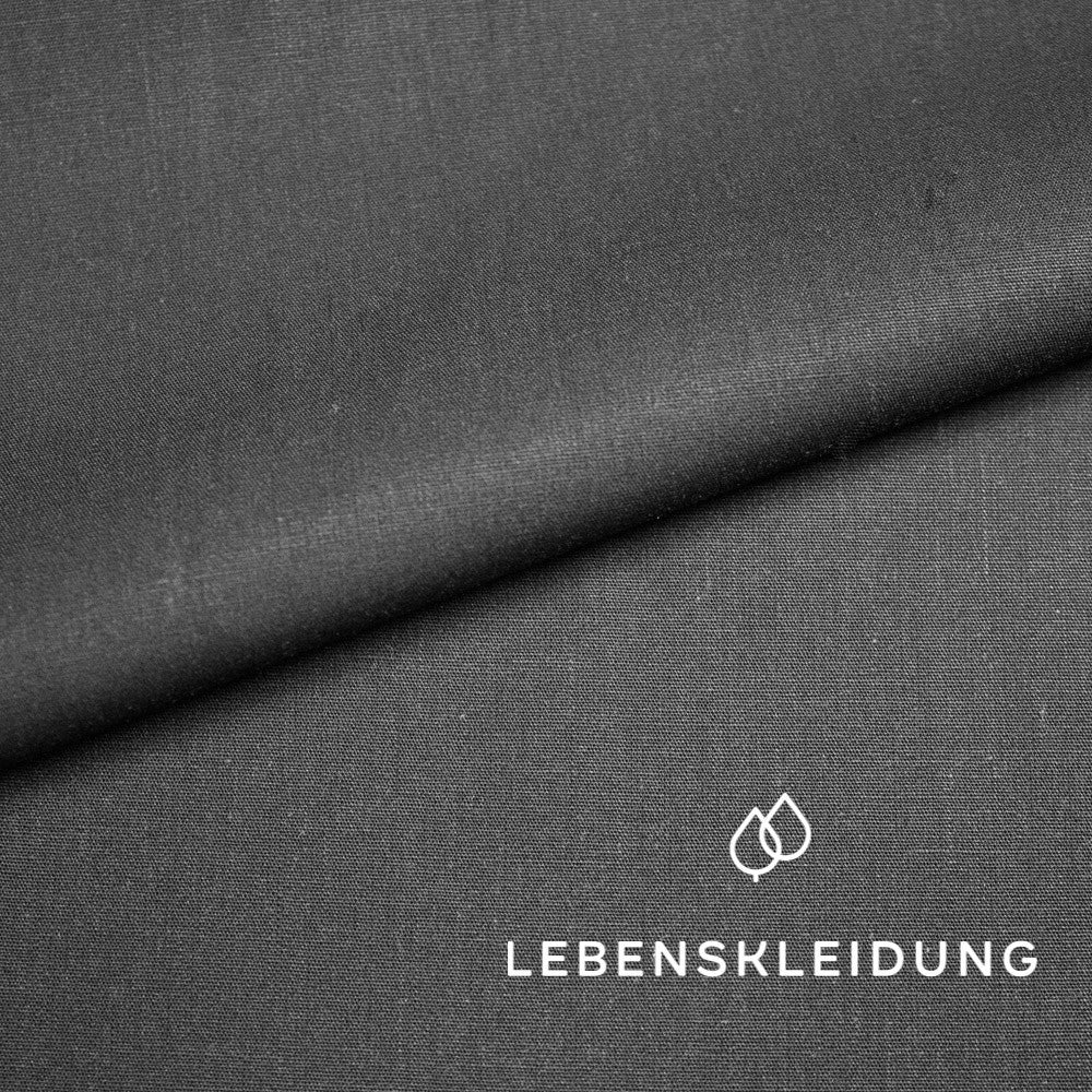Organic poplin 52/27 - Black sample