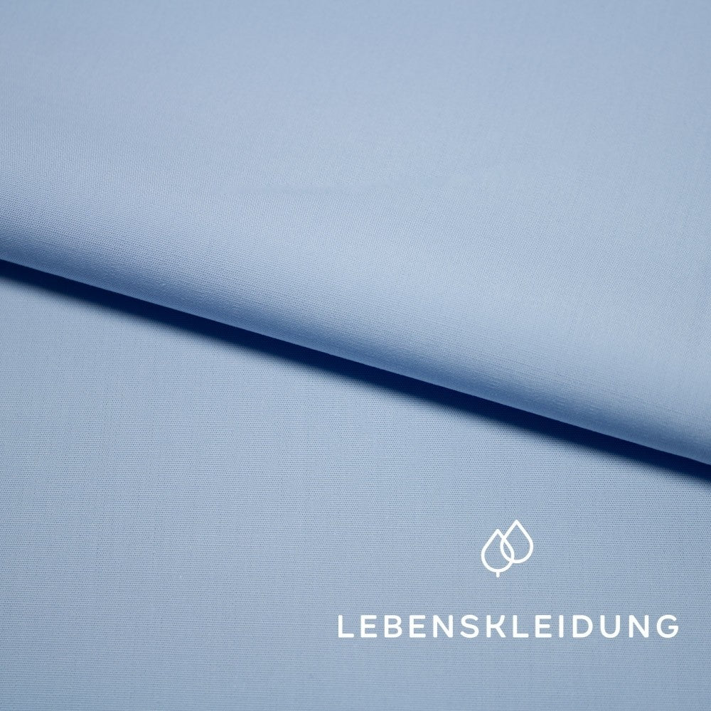 Popeline biologique 58/28 - Bleu clair – Vue détaillée