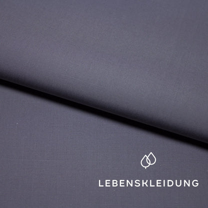 Organic Poplin 58/28 - Slate – Detail view