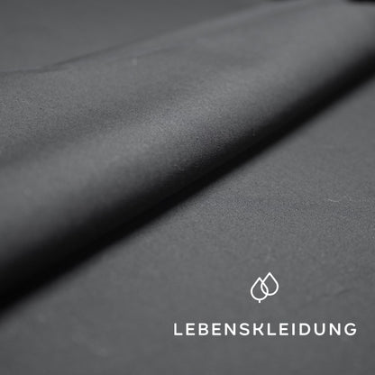 Organic poplin 58/28 - Black – Detail view