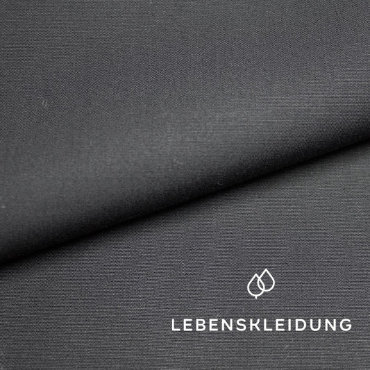 Organic poplin 58/28 - Black sample