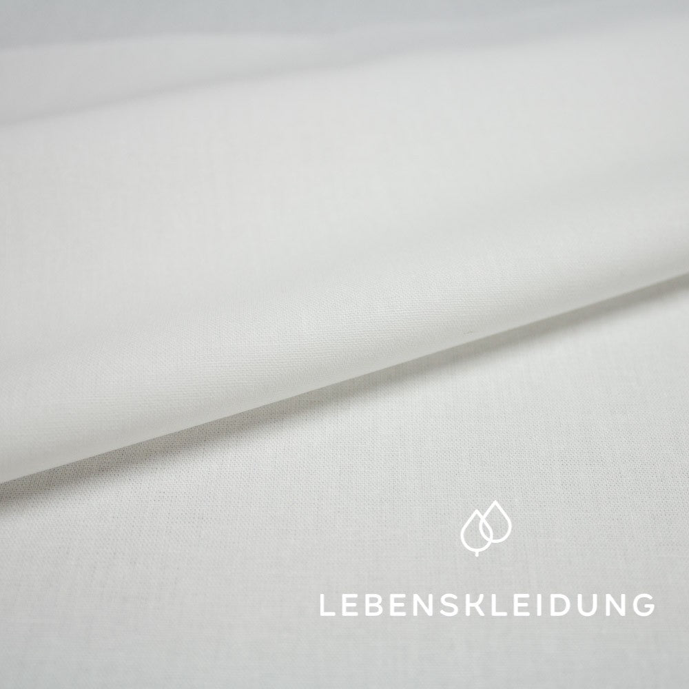 Linon/Renforce organique - Blanc sans azurants optiques (échantillon)
