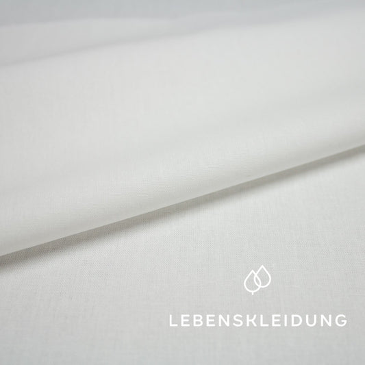 Organic Linon/Renforce - White without optical brighteners (pattern)