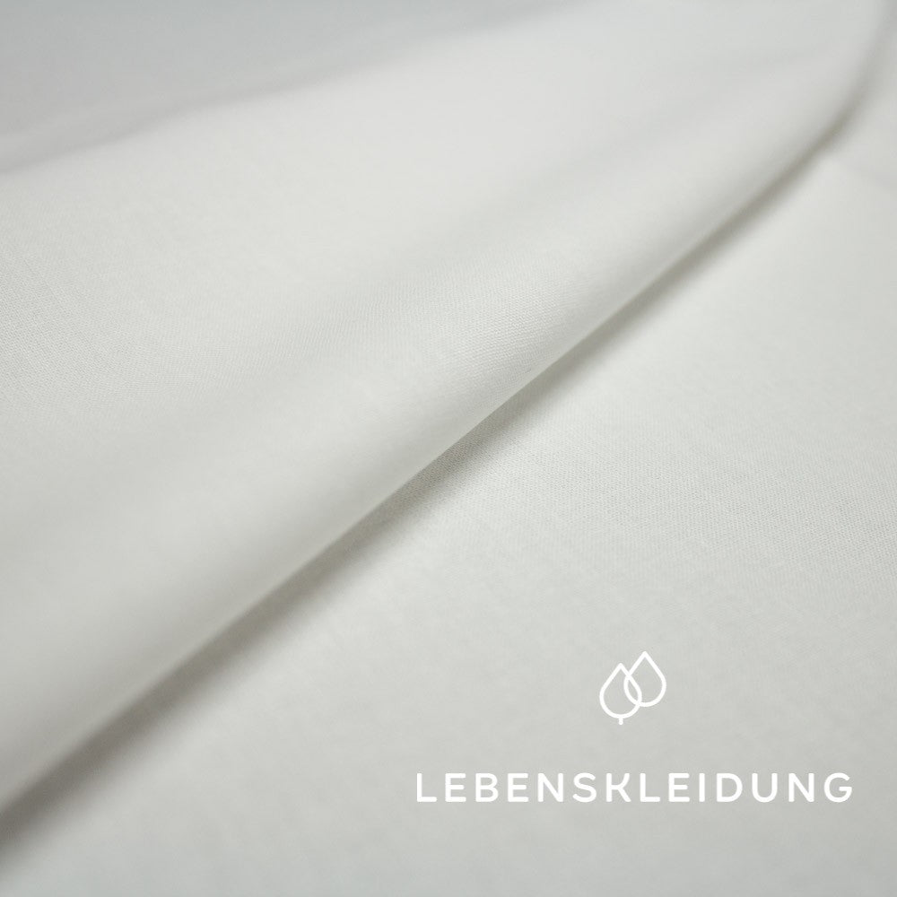 Bio Linon/Renforce - Weiß ohne optische Aufheller – Detailansicht