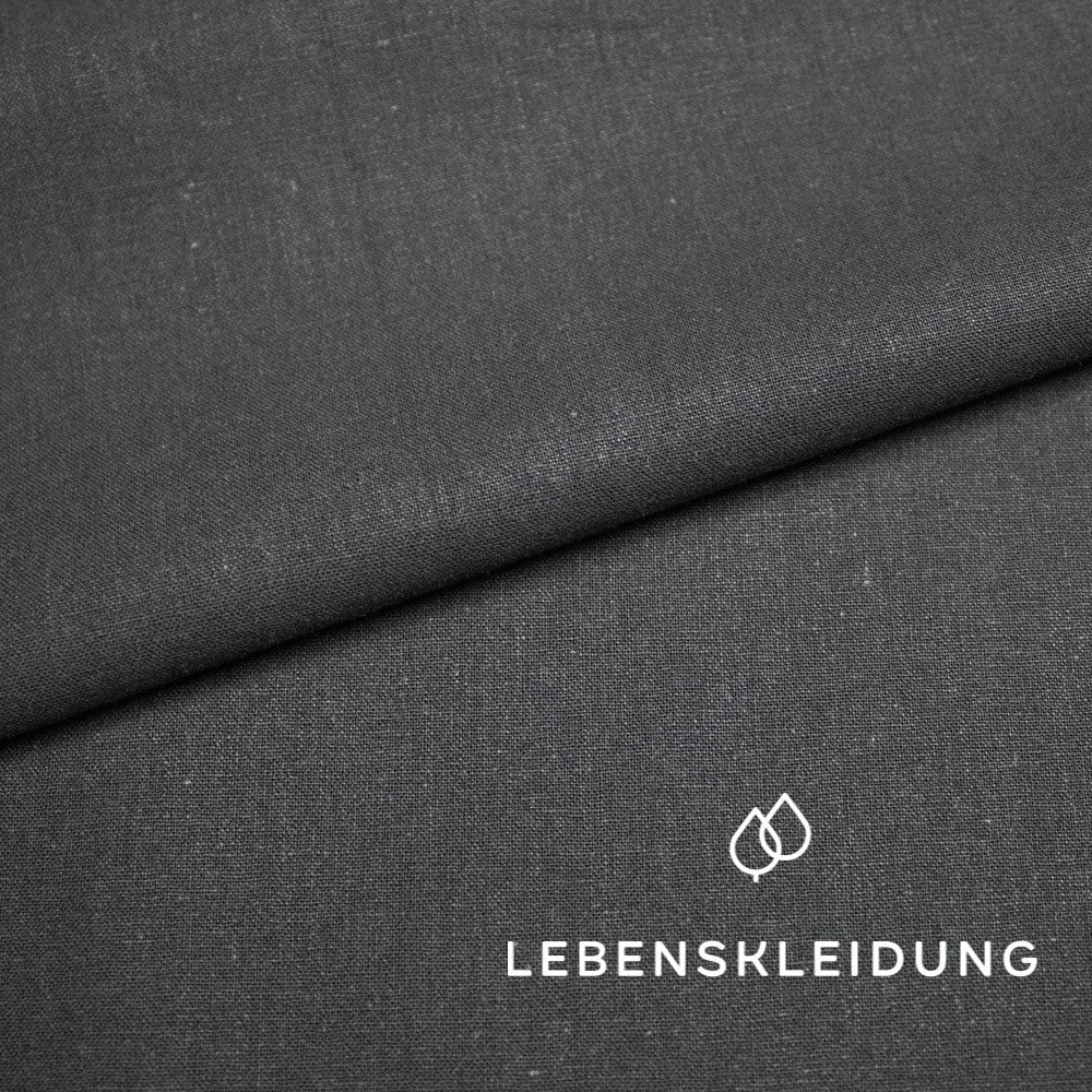 Lin biologique/cuir renforcé - échantillon noir