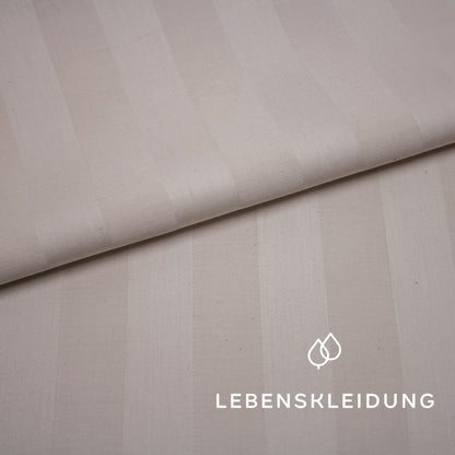 Bio Streifensatin - Natur Muster