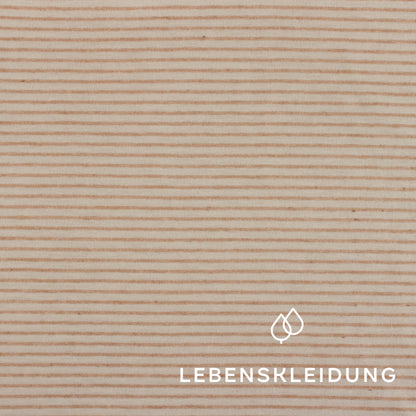 Organic Color Grown Cotton Jersey - Striped Color Grown Cotton sample – Close-up