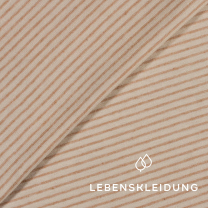 Organic Color Grown Cotton Jersey - Striped Color Grown Cotton