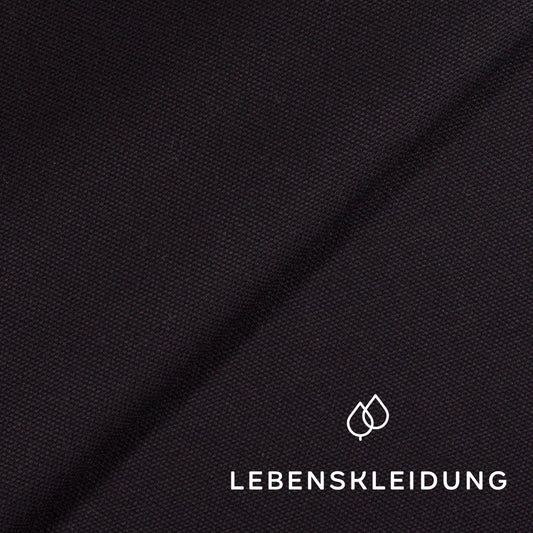 Bio Canvas Stoff - Schwarz Muster