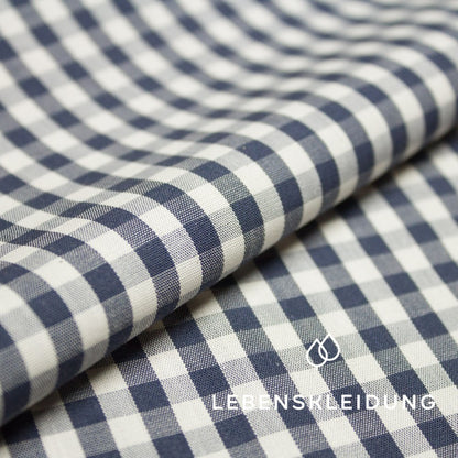 Organic Vichy - Navy sample – Detail view