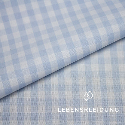 Bio Vichy - Hellblau Muster – Detailansicht