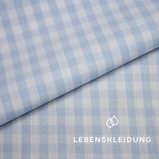 Organic Vichy - Light Blue sample – Detail view