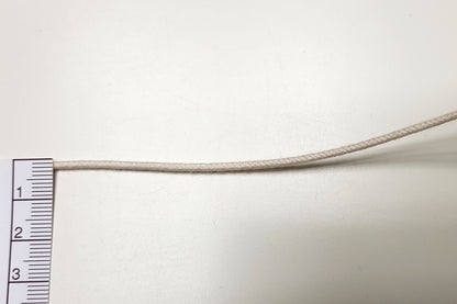 Bio Kordel Passepoil - 2 mm - unelastisch - ecru *GANZE ROLLE* – Detailansicht