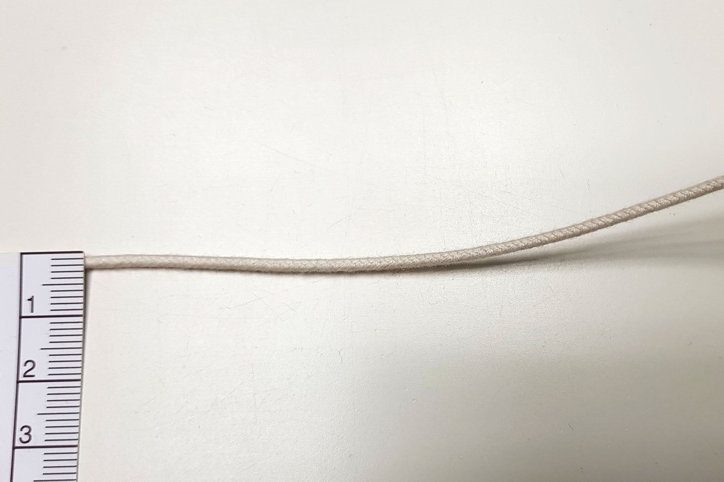 Passepoil en cordon organique - 2 mm - inélastique - écru – Vue détaillée