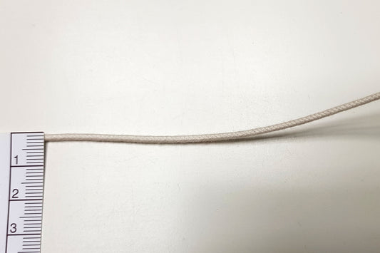 Passepoil en cordon organique - 2 mm - inélastique - écru – Vue détaillée