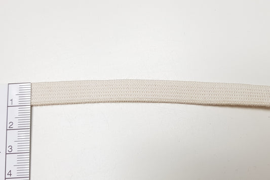Élastique bio - 9,5 mm - écru - résistant *ROULEAU COMPLET* – Vue détaillée