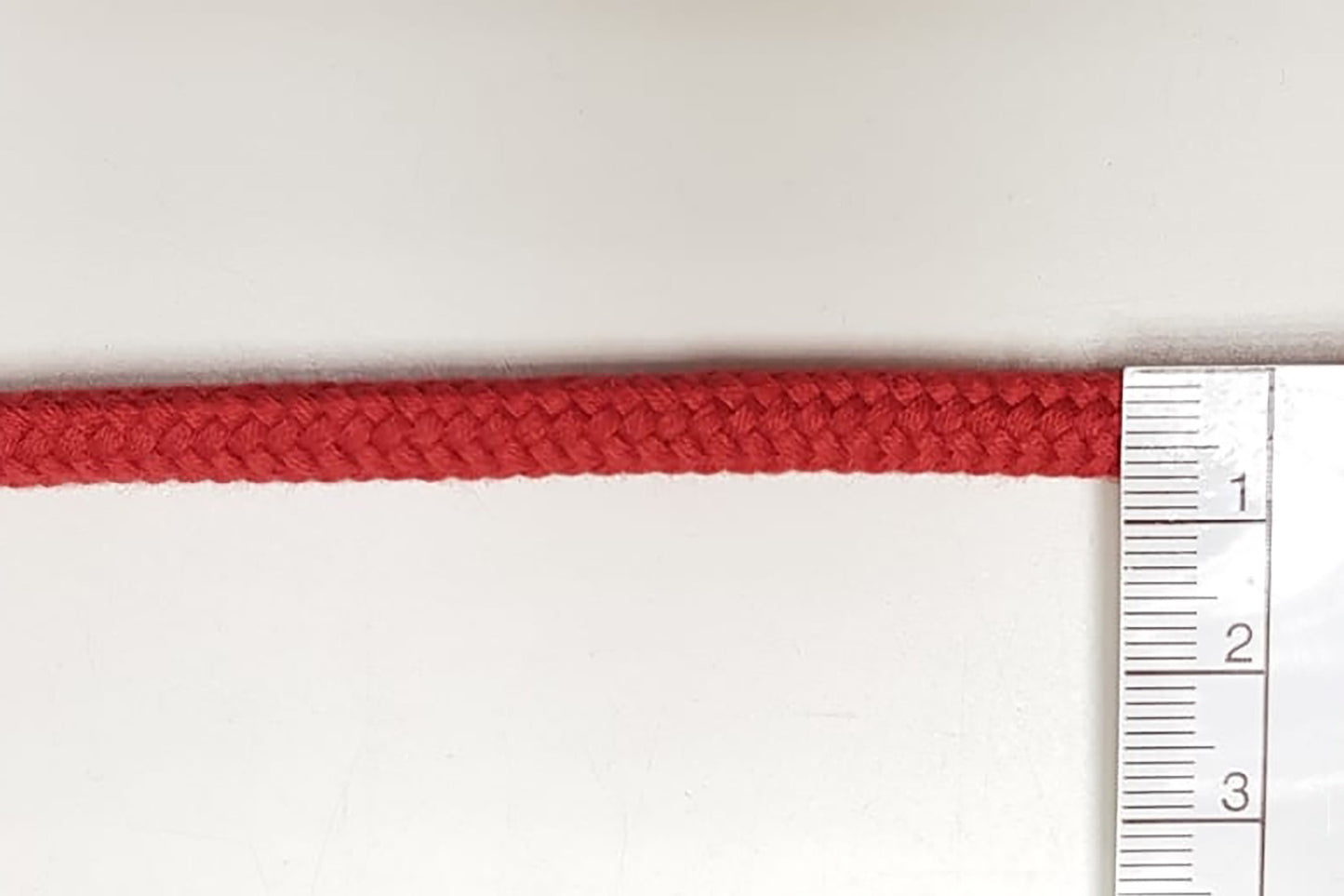 Bio Kordel für leichte bis schwere Stoffe - 7 mm -  Rot – Detailansicht