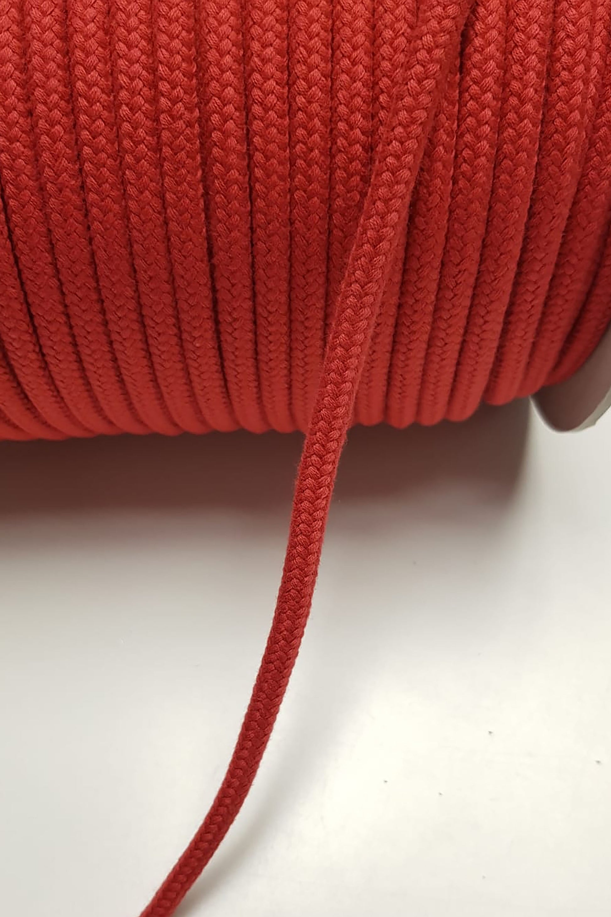 Bio Kordel für leichte bis schwere Stoffe - 7 mm -  Rot