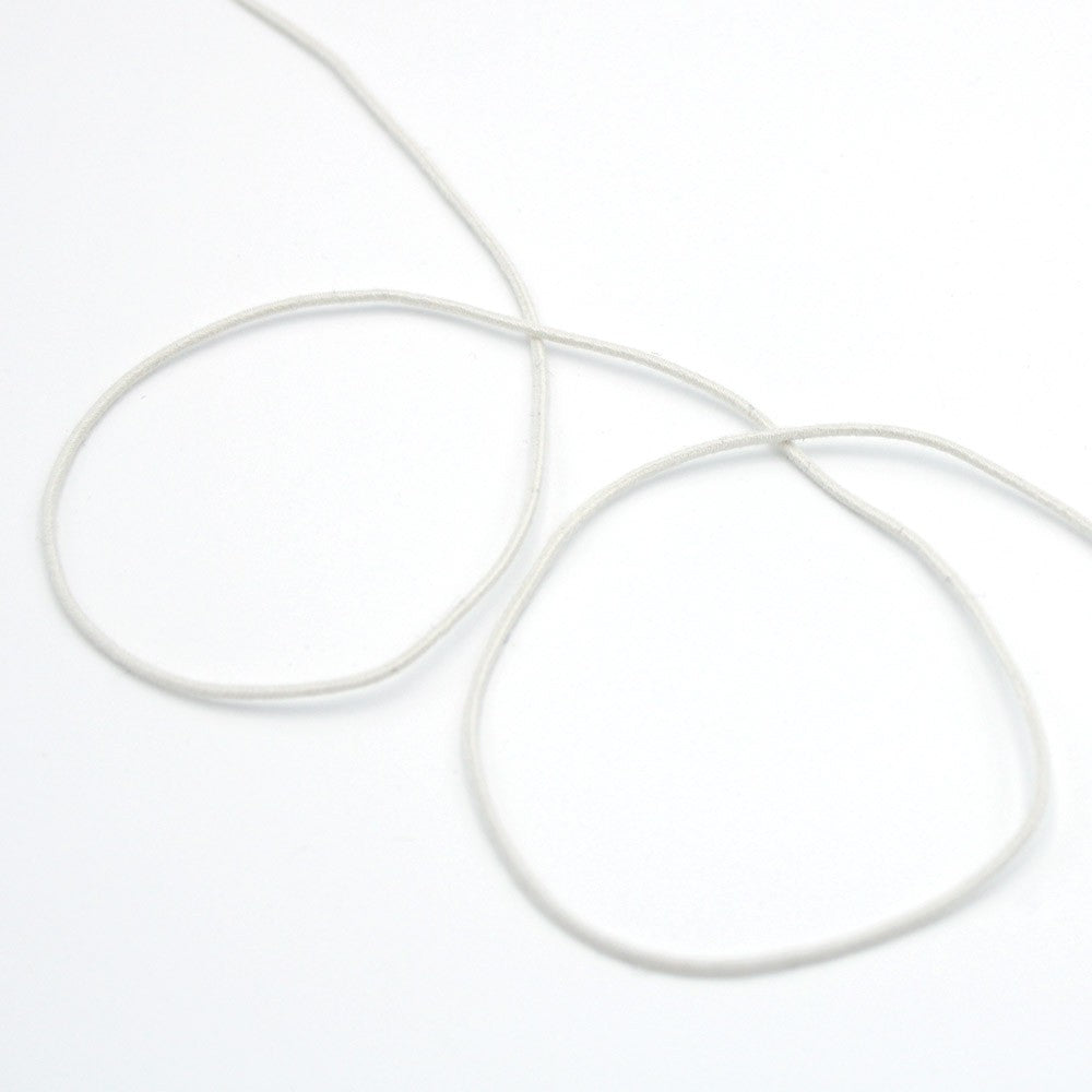 Cordon élastique bio - 1,1 mm - écru *ROULEAU COMPLET*