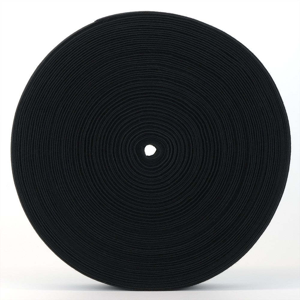 Organic elastic band - 40 mm - black - lightweight