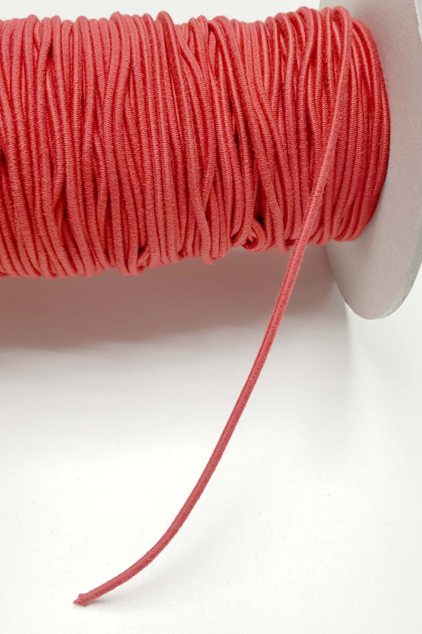 Cordon élastique biodégradable pour tissus légers à moyens - 2,2 mm - Rouge