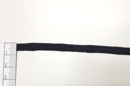 Élastique organique - 6 mm - noir – Vue détaillée
