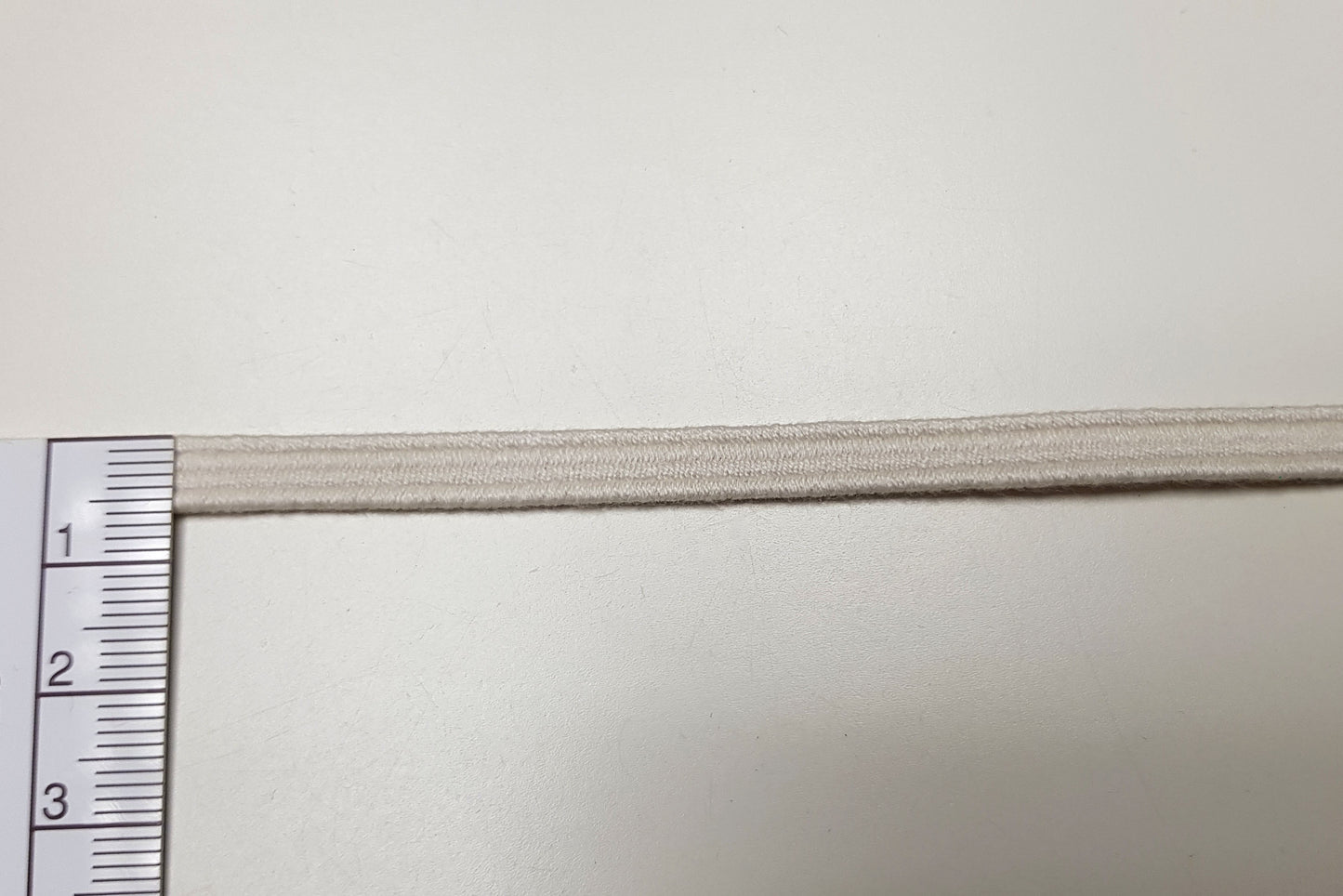 Bio Einziehgummiband - 6 mm - ecru - 180 – Detailansicht