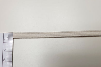 Bio Einziehgummiband - 6 mm - ecru - 180 – Detailansicht