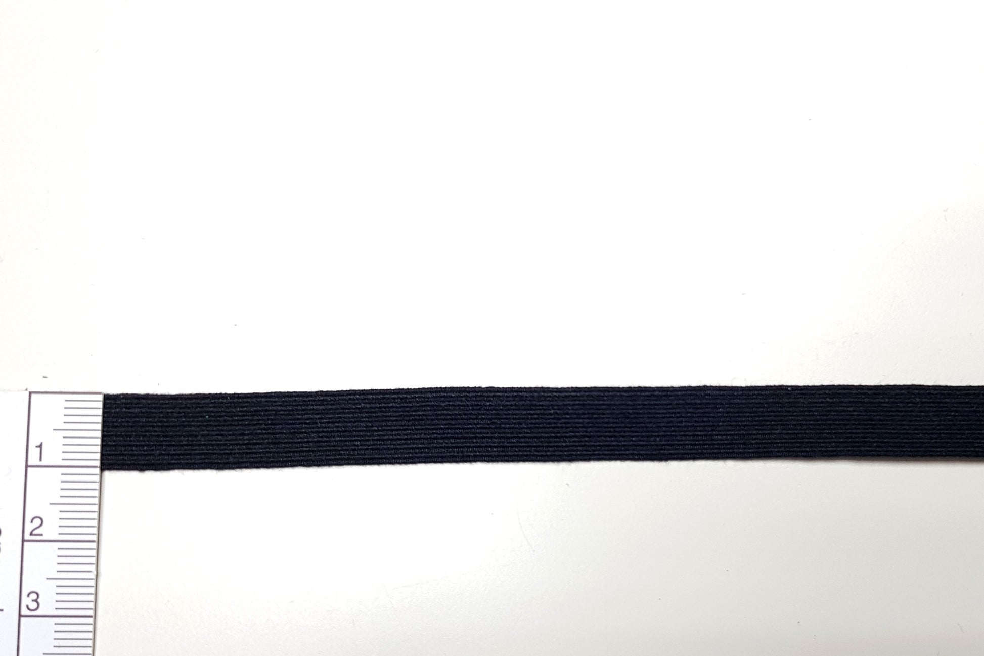 Bio Einziehgummiband - 10 mm - schwarz – Detailansicht