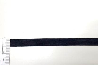 Bio Einziehgummiband - 10 mm - schwarz – Detailansicht