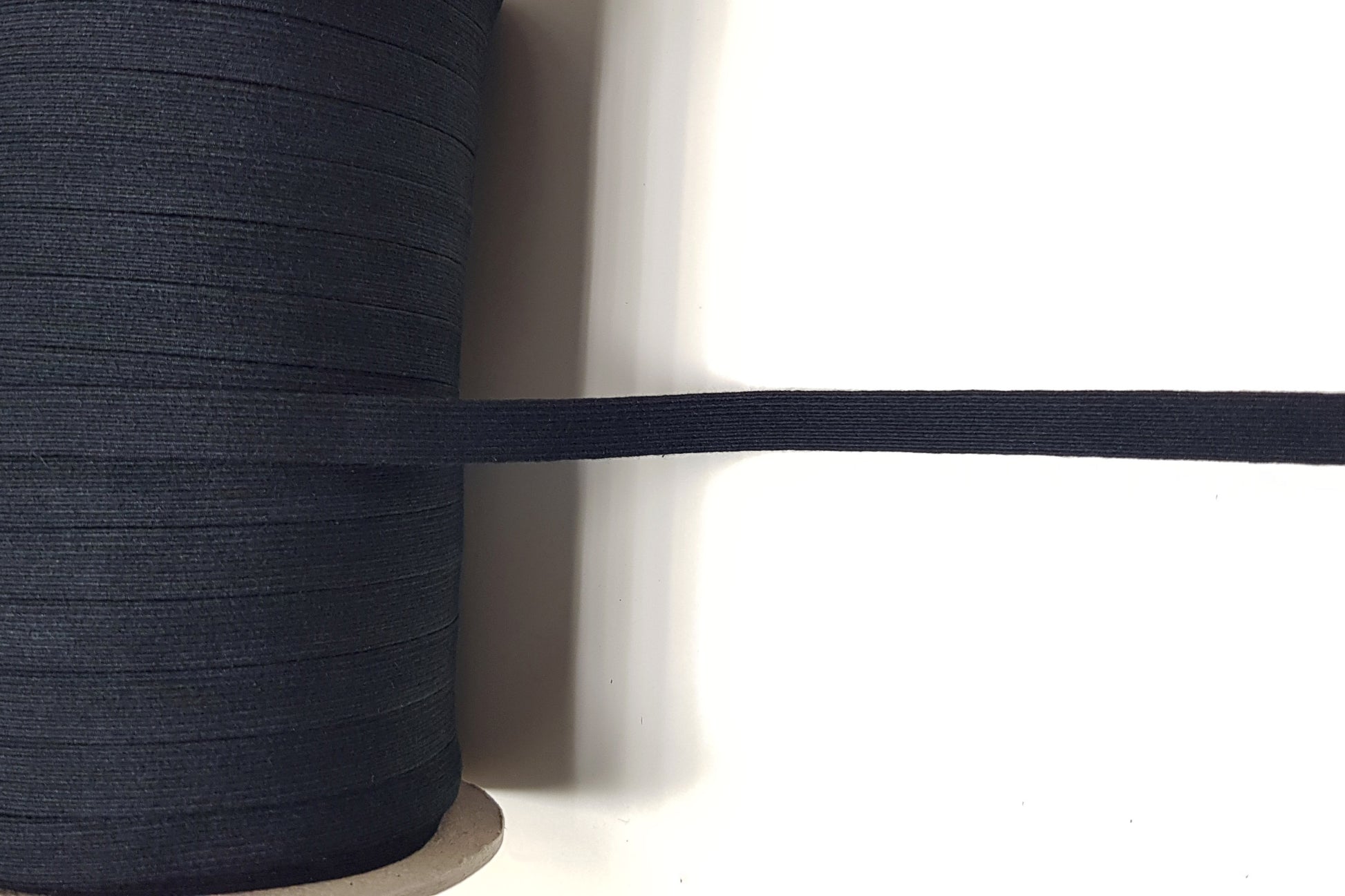 Bio Einziehgummiband - 10 mm - schwarz