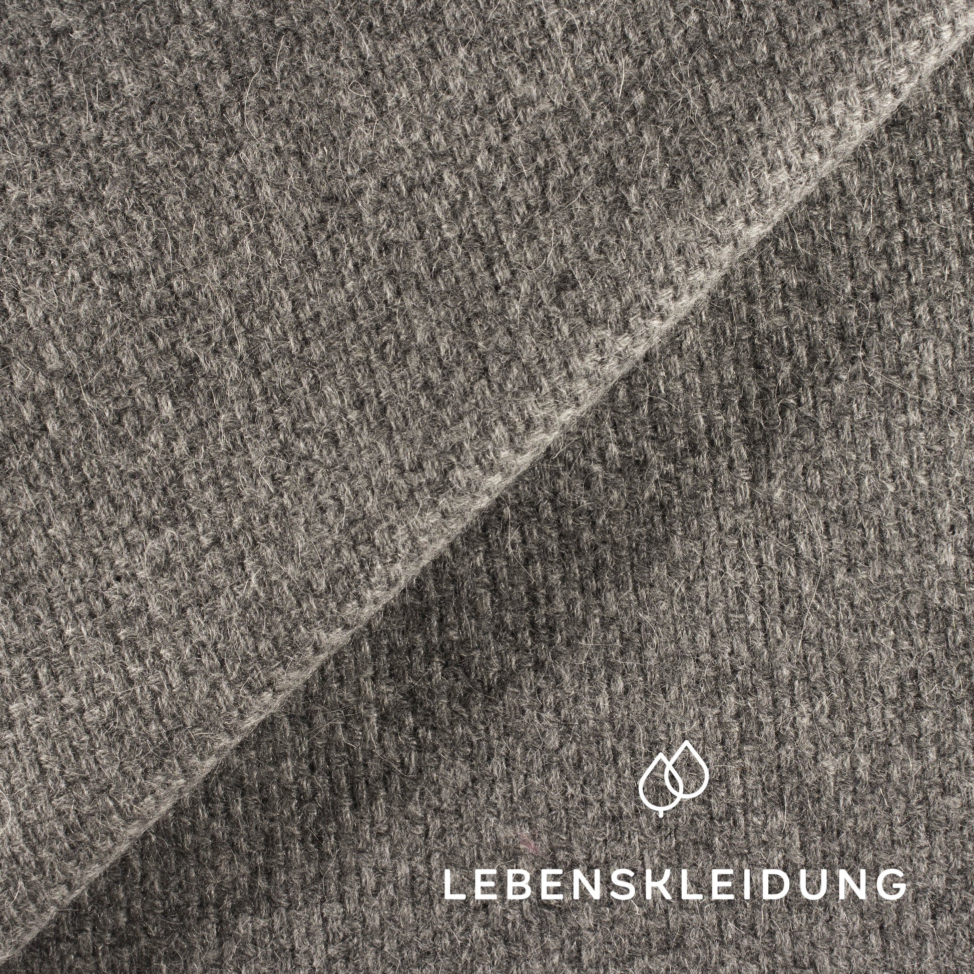 Organic Loden (Natté Loden) - Grey melange / light sample