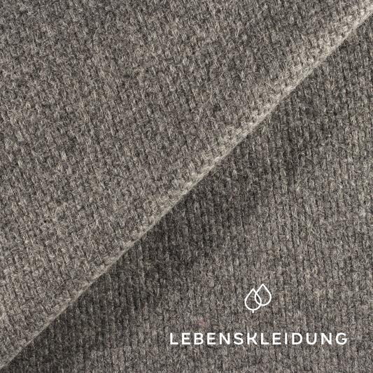 Organic Loden (Natté Loden) - Grey melange / light sample