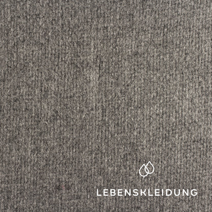 Organic Loden (Natté Loden) - Grey melange / light sample – Detail view