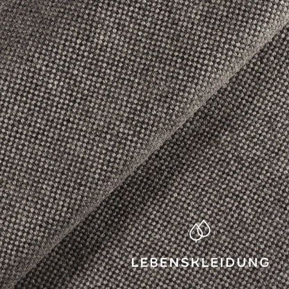 Bio Loden (Tuchloden) - Schwarz Weiß Muster