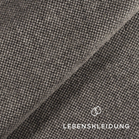 Organic Loden (Wool Loden) - Black and White sample