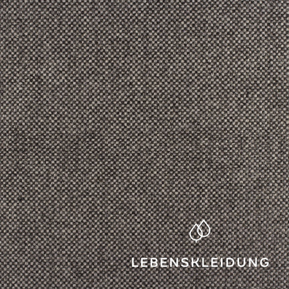Bio Loden (Tuchloden) - Schwarz Weiß Muster – Detailansicht