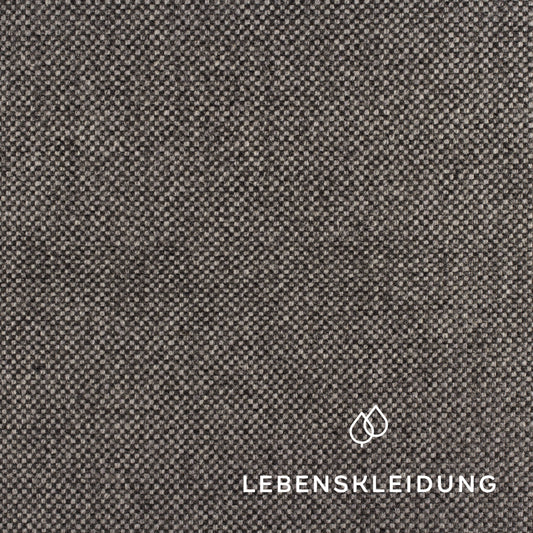 Organic Loden (Wool Loden) - Black and White sample – Detail view