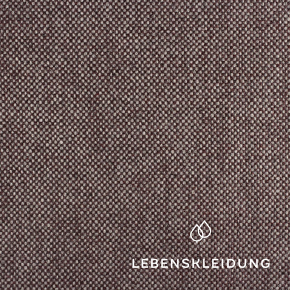 Loden biologique (Loden de laine) - échantillon rouge et blanc – Vue détaillée