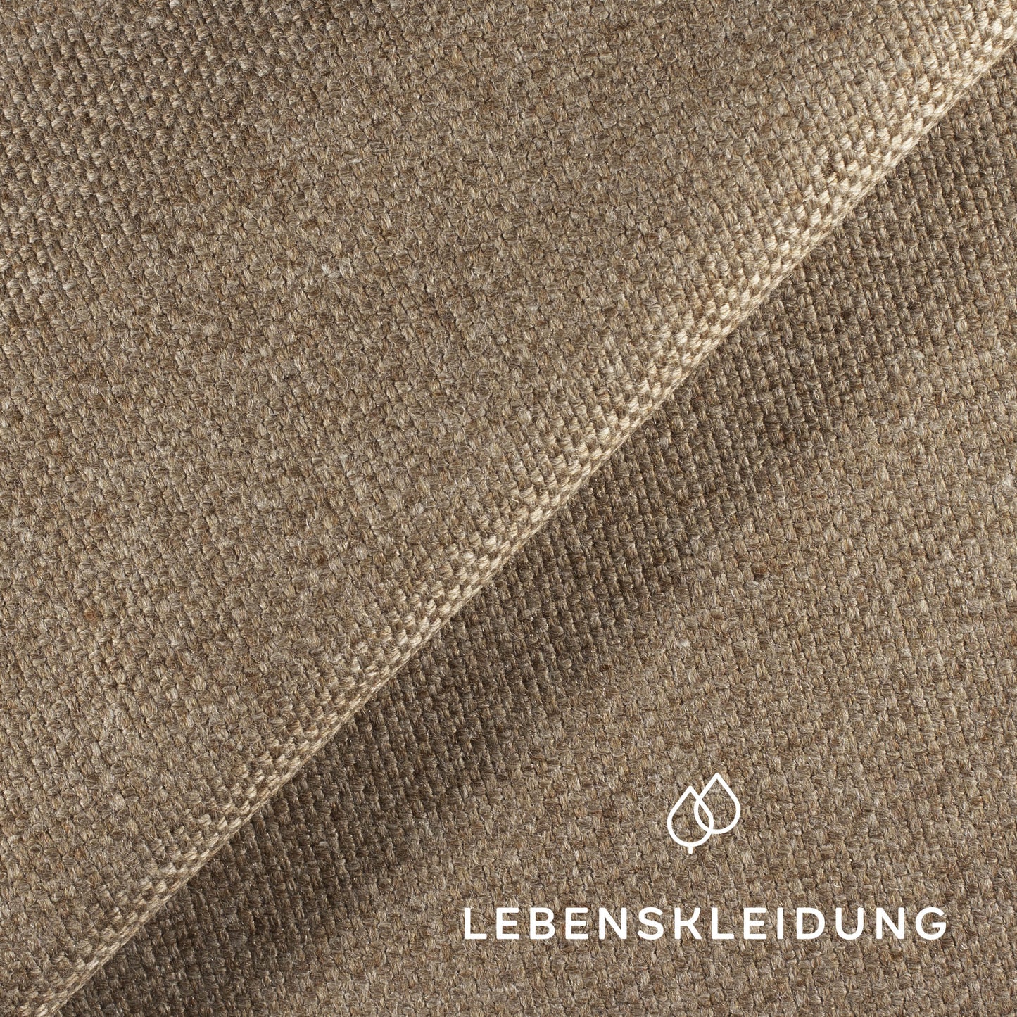 Bio Loden (Tuchloden) - Braun Muster