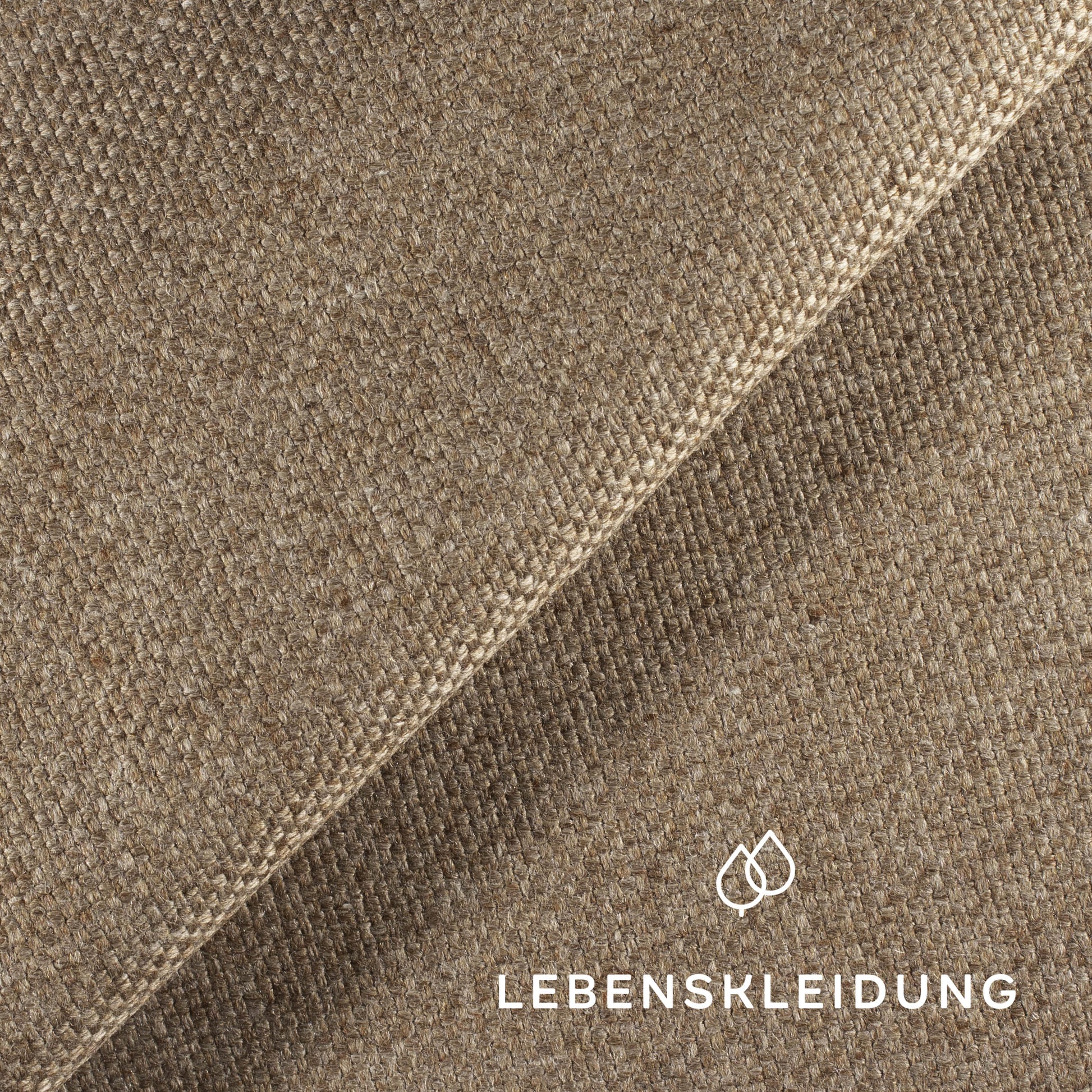 Bio Loden (Tuchloden) - Braun Muster