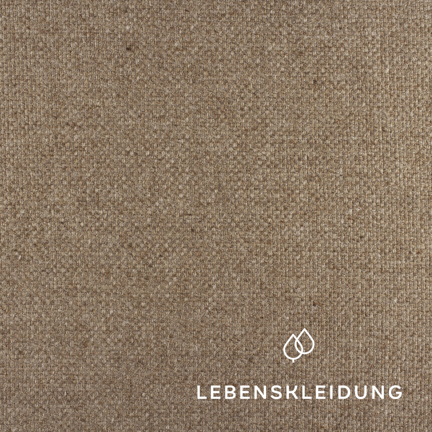 Bio Loden (Tuchloden) - Braun Muster – Detailansicht
