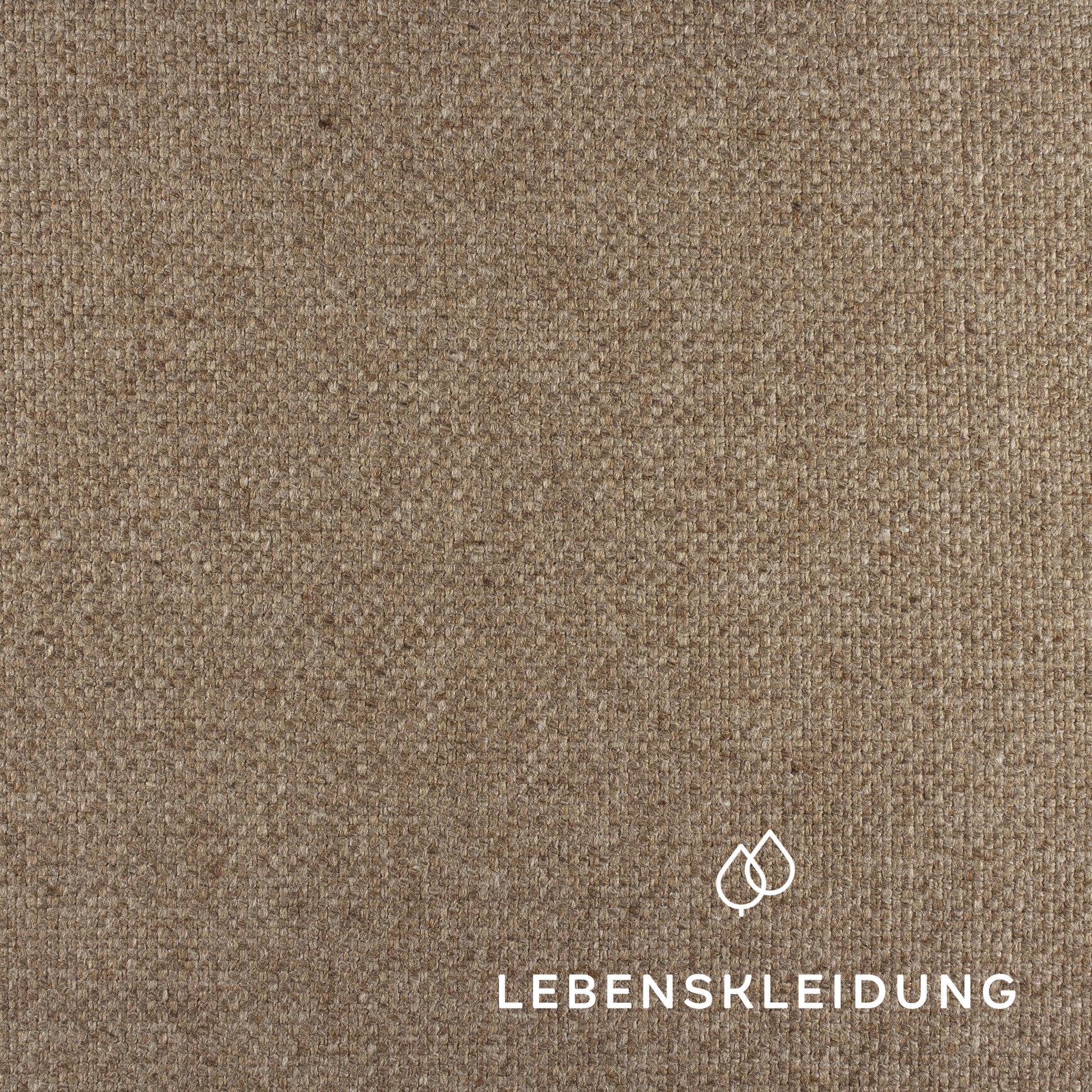 Bio Loden (Tuchloden) - Braun Muster – Detailansicht