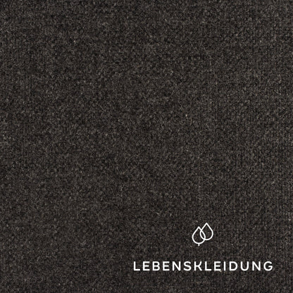loden organique (loden textile) - anthracite – Vue détaillée