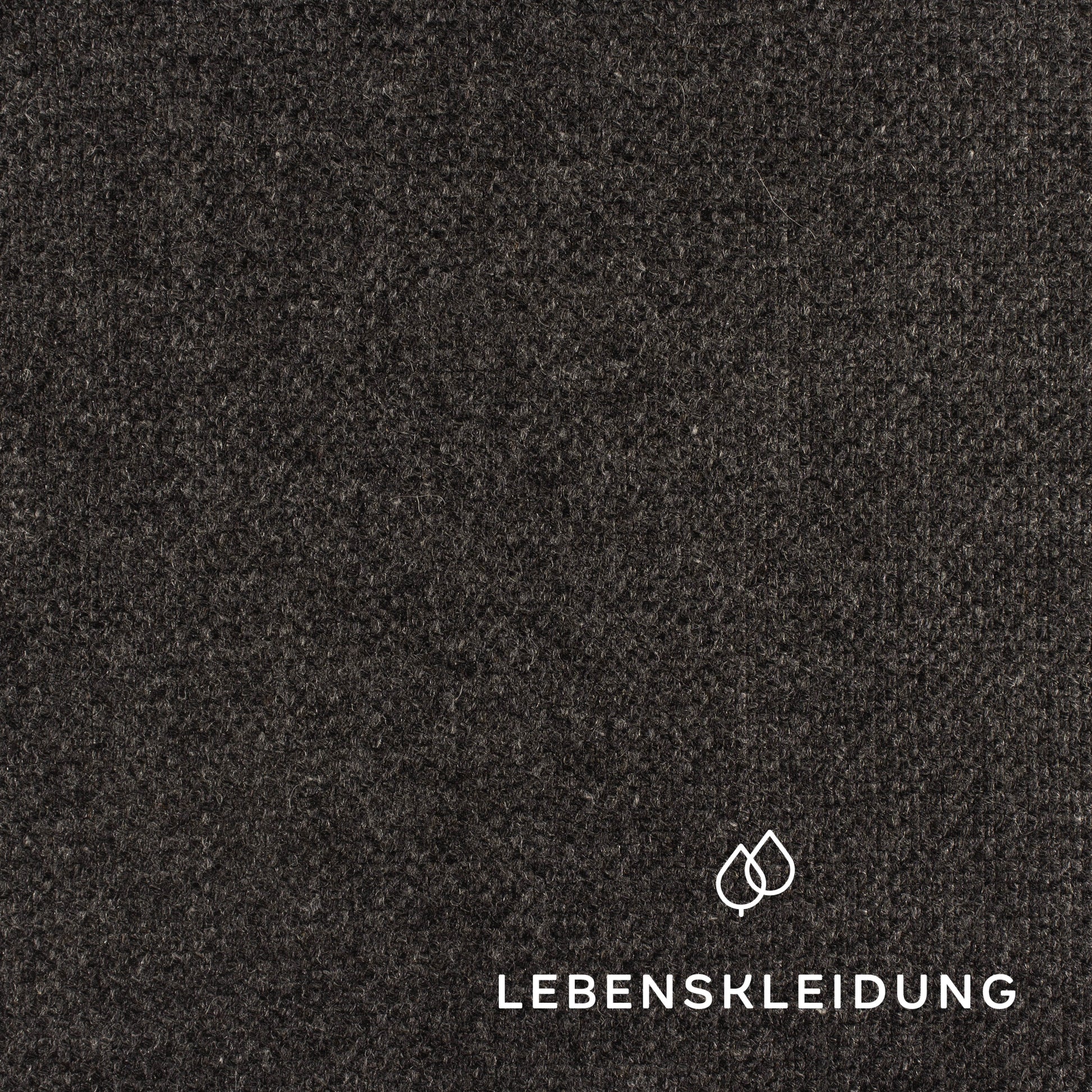 Bio Loden (Tuchloden) - Anthrazit Muster – Detailansicht