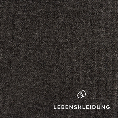 Bio Loden (Tuchloden) - Anthrazit Muster – Detailansicht