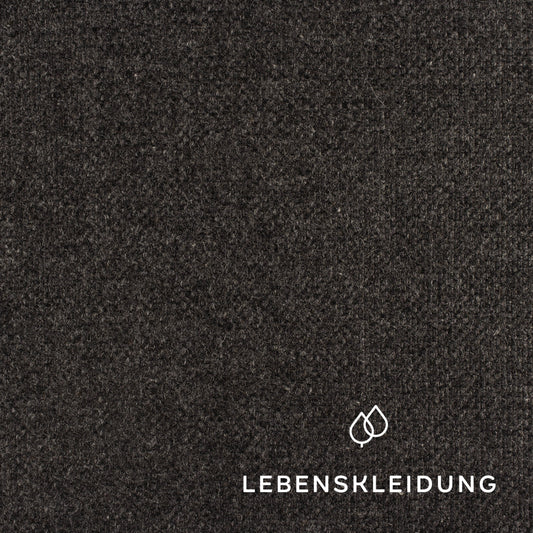 Organic Loden (Wool Loden) - Anthracite sample – Detail view
