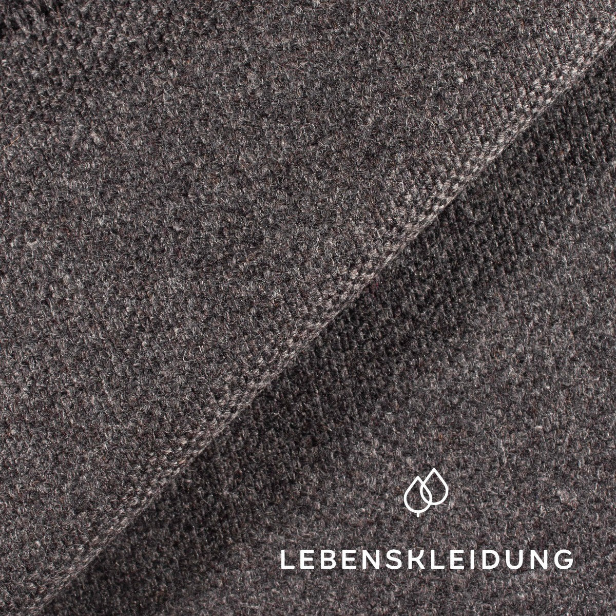 Organic loden (cloth loden) - grey melange sample