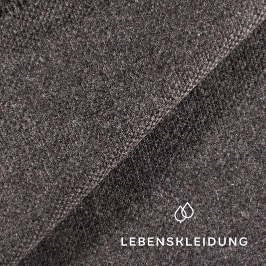 Organic loden (cloth loden) - grey melange sample